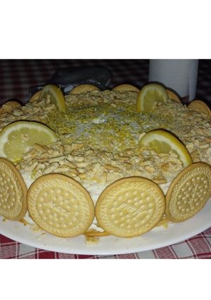 Una foto de Torta Carlota de limón