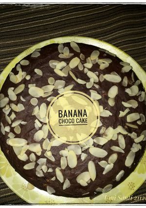 Foto resep Eggless Banana choco cake
