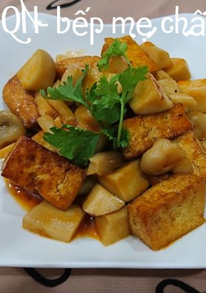 Hình của món Đậu Hũ Kho Nấm Thập Cẩm chay.
