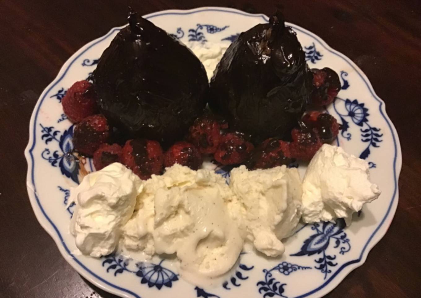 California Farm Chocolate Pear Dessert