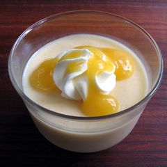 A picture of Mango Panna Cotta.