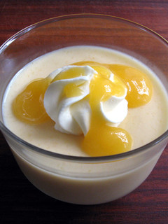 A picture of Mango Panna Cotta.