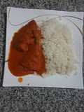 Croaker fish stew and rice