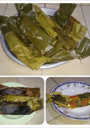 Foto resep Pepes ikan asin peda merah