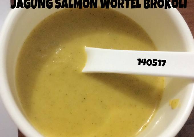 Mpasi 6m 4* jagung salmon wortel brokoli