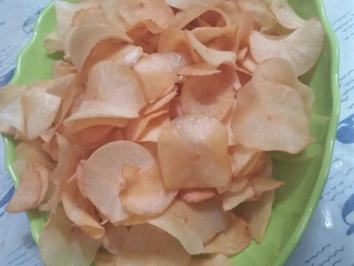 Cara Gampang Menyiapkan Resep Keripik singkong chrispy yang Uenak Anti Ribet, Bisa Manjain Lidah