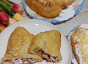 Töltött lángos 🥟 recept fotója