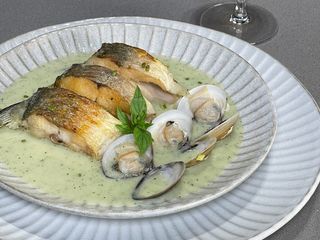 午仔魚佐蛤蠣濃湯