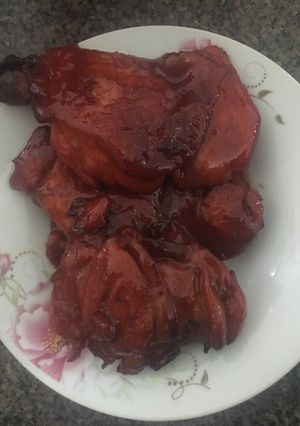 Hình của món Xá xíu gà.