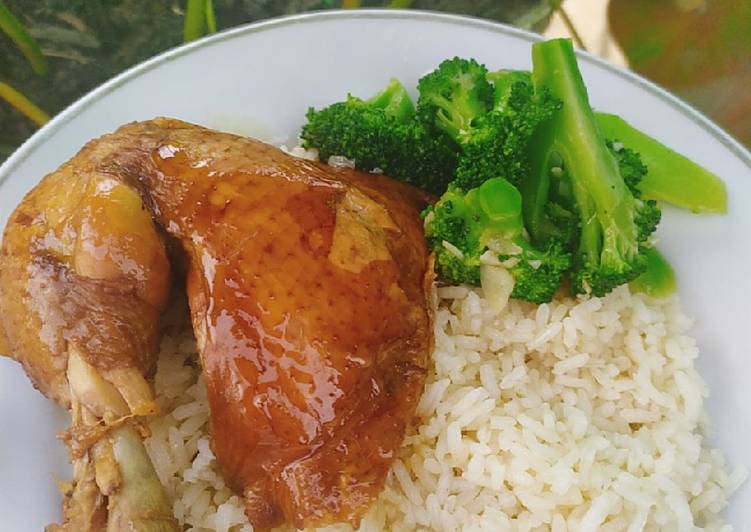 Ayam panggang rice cooker