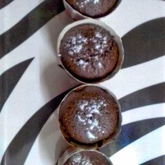 A picture of Eggless chocolate muffins.