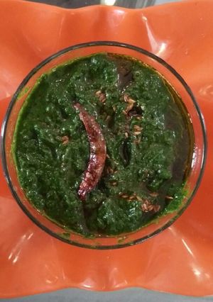 A picture of #Bathua ki bhujiya #Leafygreens.
