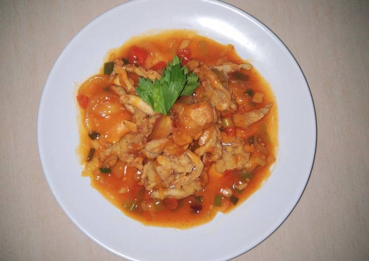 Recipe: Tasty Jamur Crispy Saus Tiram