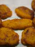Medallones crocantes de plátano macho
