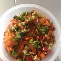 A picture of Dori Crispy Cabe Lada Garam.