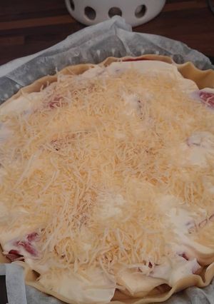 Une photo de Tarte tomates et thon