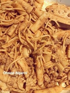 صورة لوصفة مكرونه البينك صوص