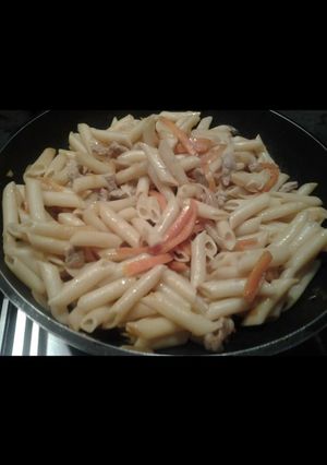Una foto de Macarrones salteados