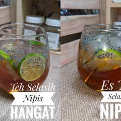A picture of Teh Selasih Nipis Hangat/Es Teh Selasih Nipis.