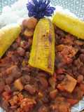 Arroz Blanco con Frejoles a la Diabla a lo Carmelita