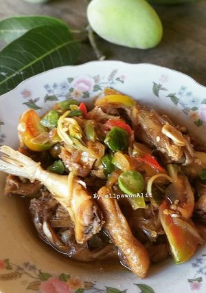 Foto resep 7. Ikan asin asam mangga