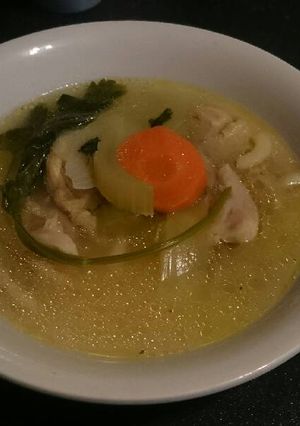 A picture of Chicken and Celery Soup.