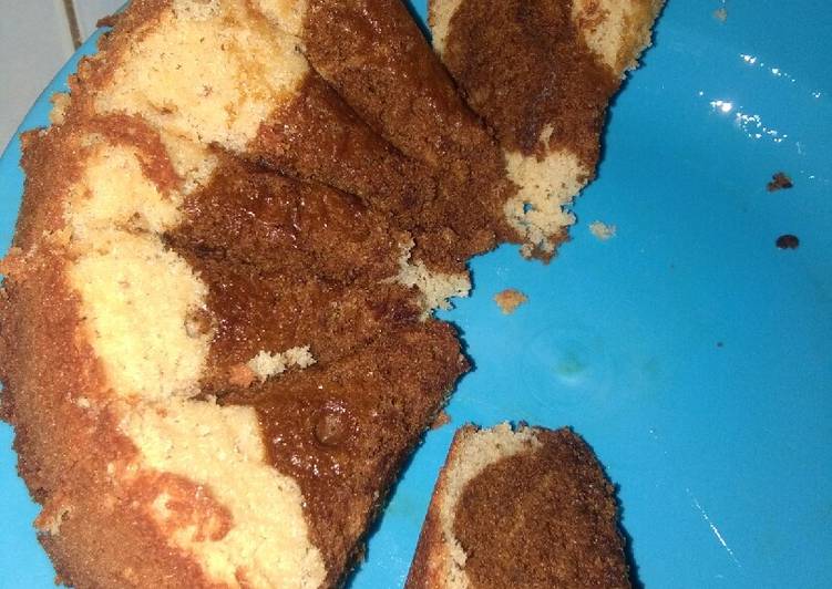 Cara Gampang Masak Cake dancow panggang tanpe pengembang dan oven yang Lezat