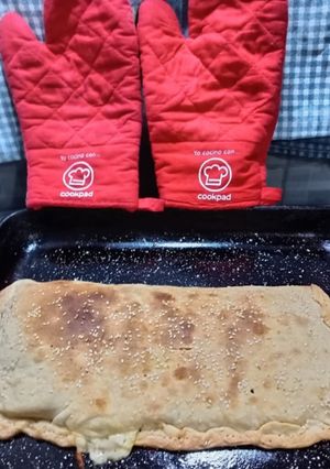 Una foto de Tarta de Acelga y Crema de Choclo