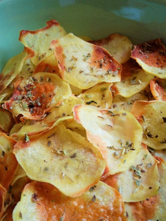 Una foto de Chips de patata al horno