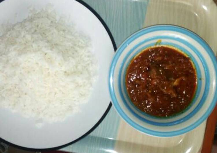 How To Something Your Rice with local stew