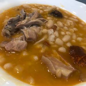 Judías con oreja en olla express
