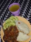 Ugali and meat