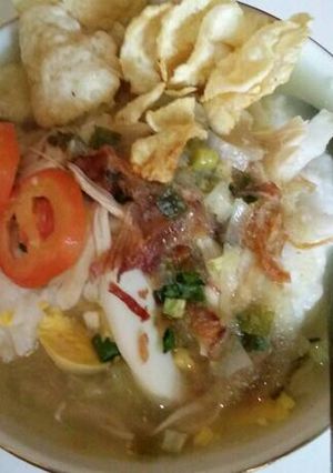 Foto resep Buryam sederhana (bubur ayam) kuah