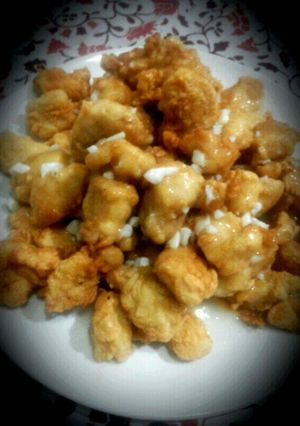 Foto resep Ayam Tepung Saus Lemon