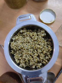 A picture of #cook pad india#Curry leaves rice go with cucumber raitha.