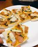 Bánh mì nướng phomai (tủ có gì nấu đấy)😎