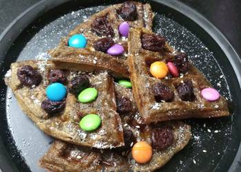 Easiest Way to Recipe Yummy Vegan chocolate waffle