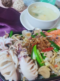 海鮮炒油麵 的食譜成品照片