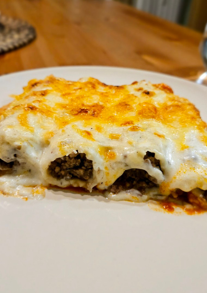 Una foto de Canelones de carne