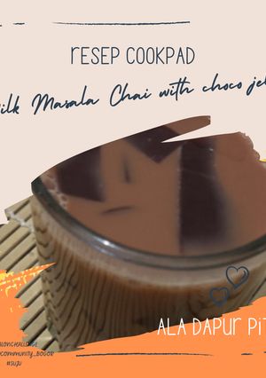 Foto resep Milk Masala Chai with Choco Jelly
