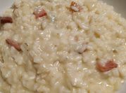 Una foto di risotto speck