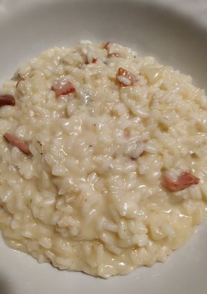 Foto di Risotto zola speck e pere