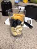 Blueberry Peach Banana Smoothie 🍌🫐🍑