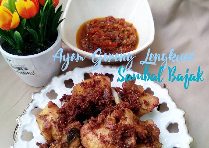 Ayam Goreng Lengkuas dan Sambal Bajak