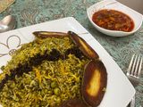 شوید پلو با نخود فرنگی