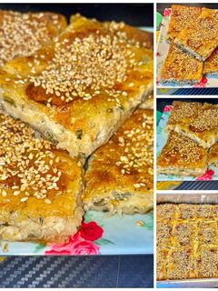 صورة لوصفة البوريك التركي بالجبنه والنعناع 🧀🌱