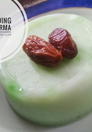 Foto resep Silky puding melon kurma cemilan mpasi 10m