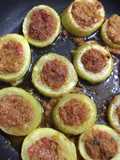 Qeema Stuffed lauki rings