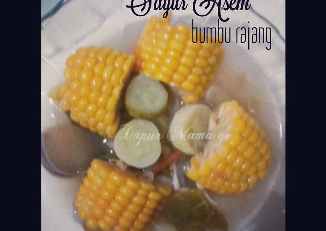 Sayur asam dengan rempah Rajang