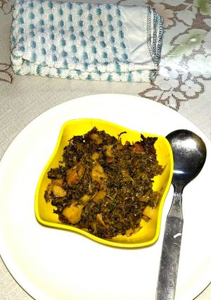 A picture of Methi Aloo.